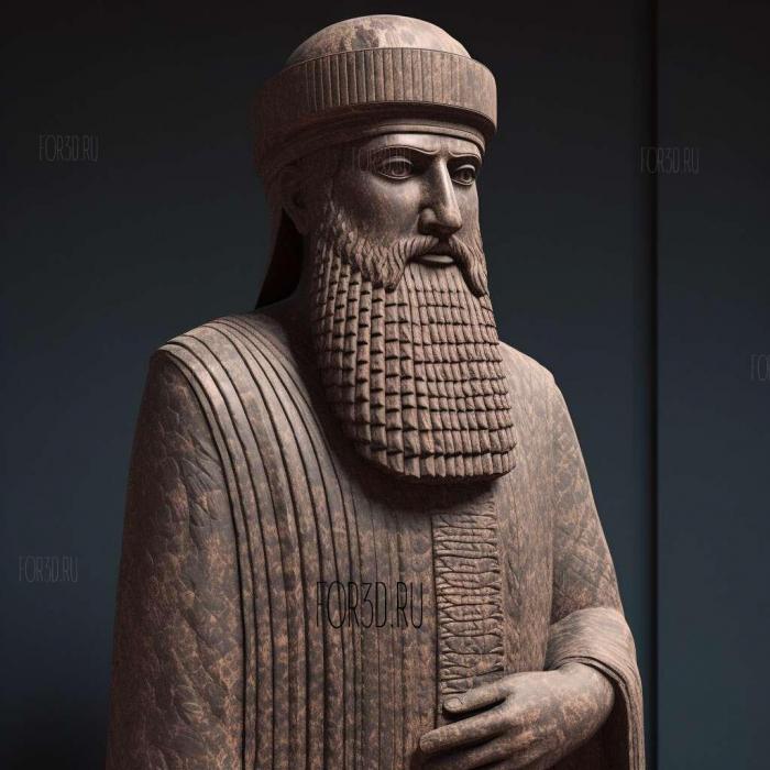 Hammurabi 1 stl model for CNC